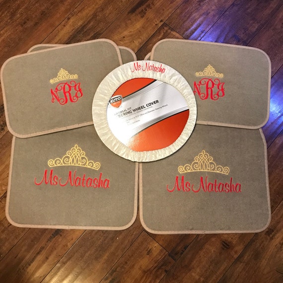 Car Floor Mats Car Accessories Personalized Embroidered Etsy