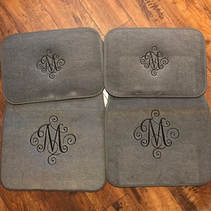 Car Accessories Floor Mats Custom Personalized Single Letter Embroider, Set of 4 Mats, New Teen Driver Gift, New Car Present and Accessorie image 7