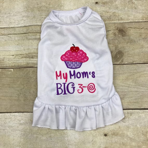 Dog Birthday Shirt Happy Birthday Mom Big 30 Birthday Big 40 Birthday Happy Birthday Dad Theme Tshirt Custom Party Dress Puppy Outfit Etsy UK