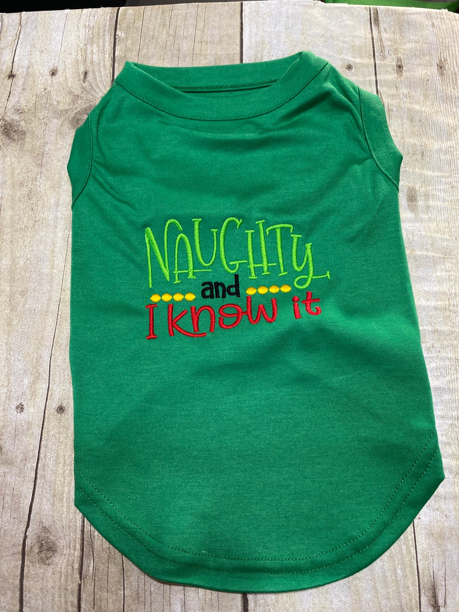 Christmas Dog Dress Shirt or Dress Merry Christmas Naughty & Etsy