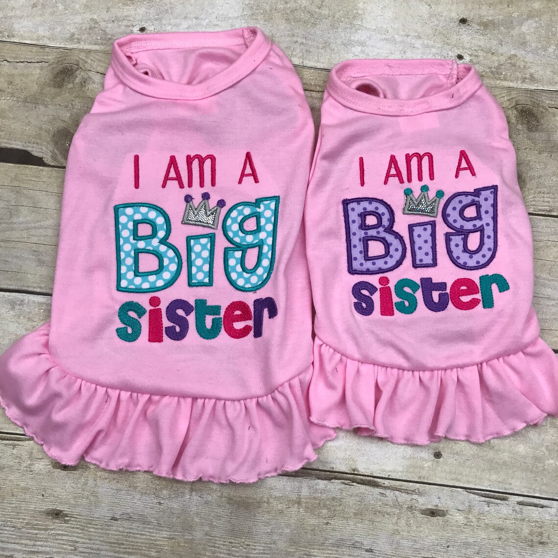 Big Sister Dog Dress or Shirt I Am a Big Sister Dog Dress Etsy