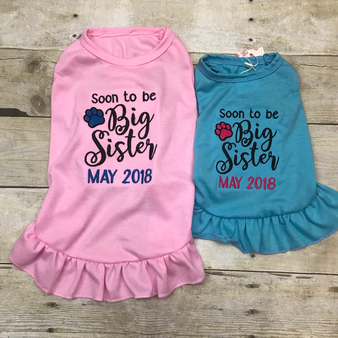 Big Sister Dog Dress or Shirt soon to Be a Big Sister Dog Etsy