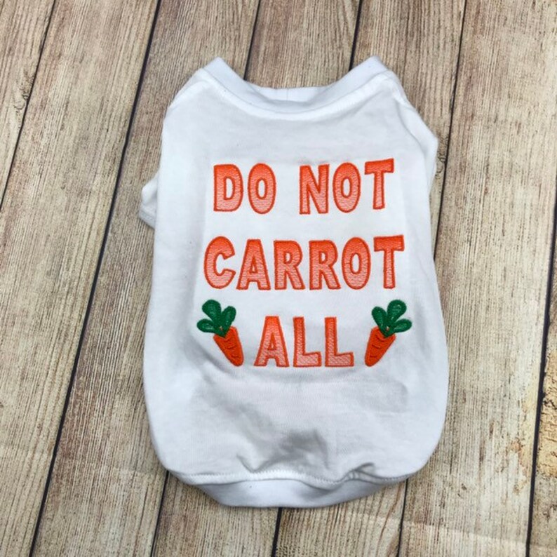 Dog Easter Shirt or Dress I Do Not Carrot All Pretty Custom Etsy