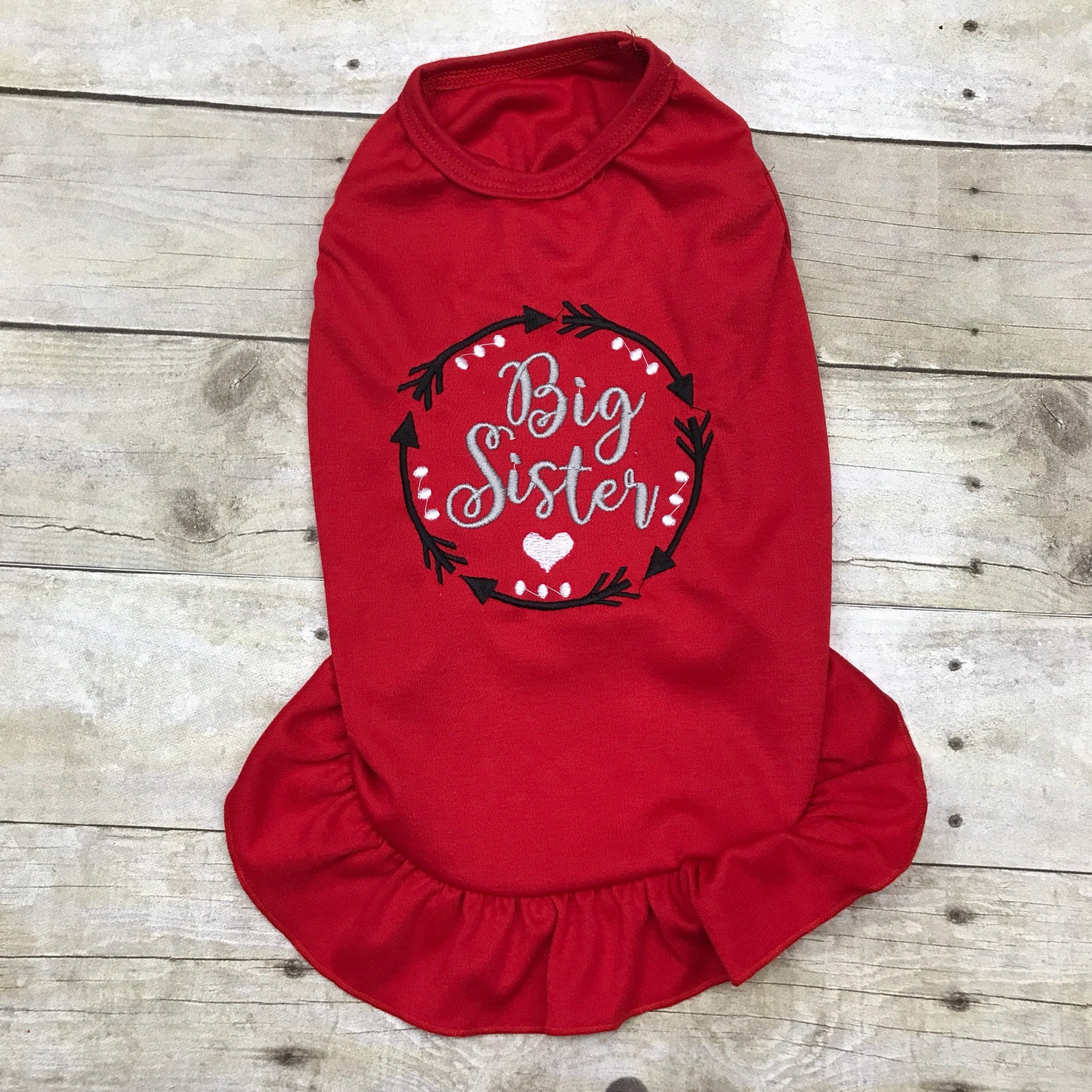 Dog Big Sister Arrow Big Sister Shirt Dog Tee Shirt Monogram Etsy