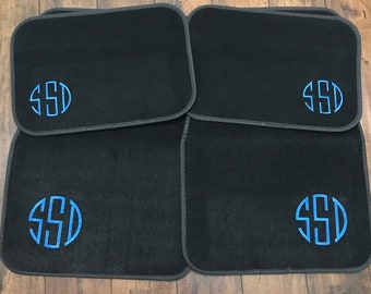 Car Accessories Floor Mats Custom Personalized Corner Embroider, Set of 4 Mats, New Teen Driver Gift, New Car Present and Accessorie