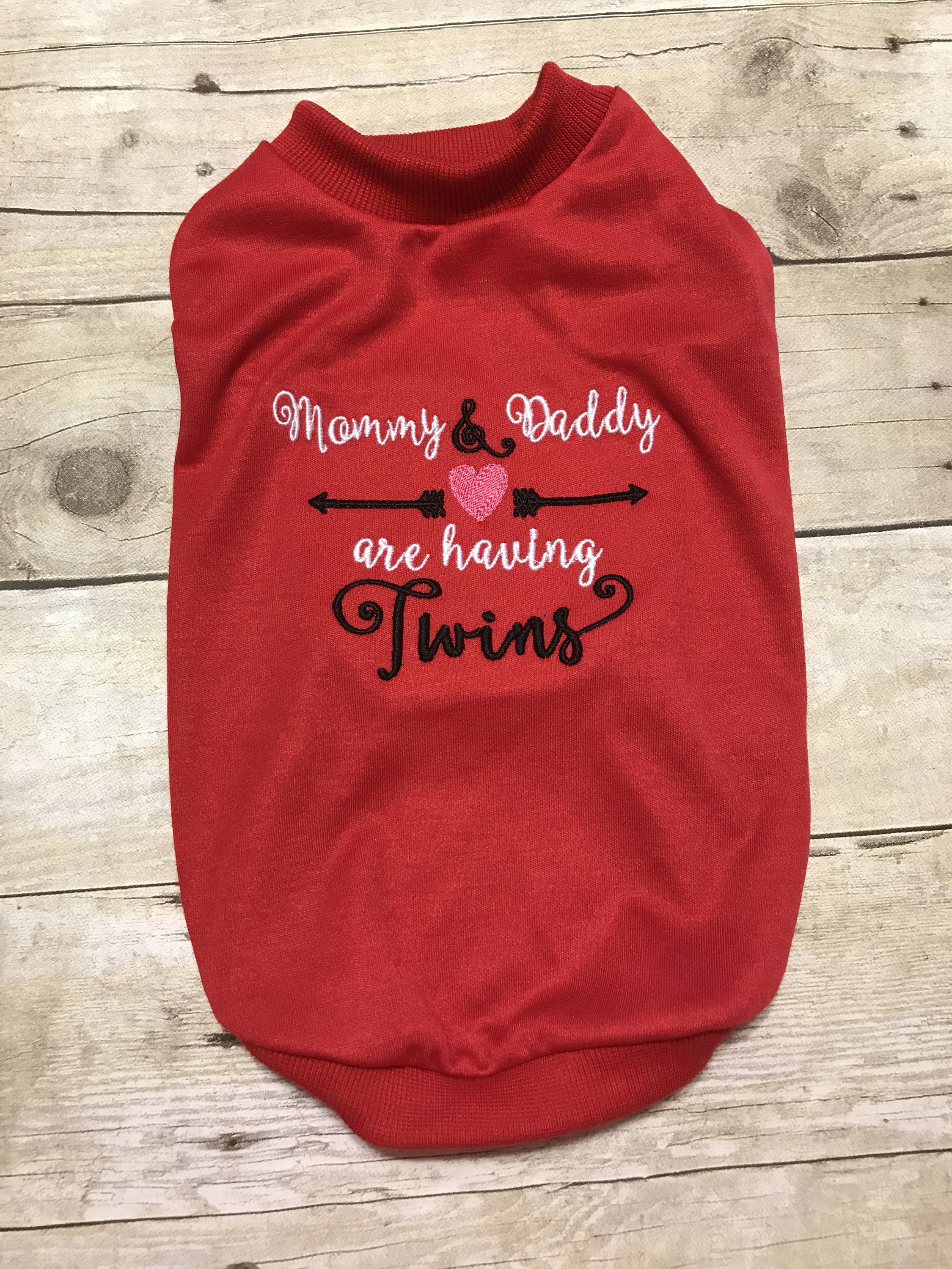Twins Baby Dog Shirt Dress, Mommy Daddy Are Having Twins, We're Pregnant, Adoption, Going To Be Big Sister, Cute Dress For Pregnancy