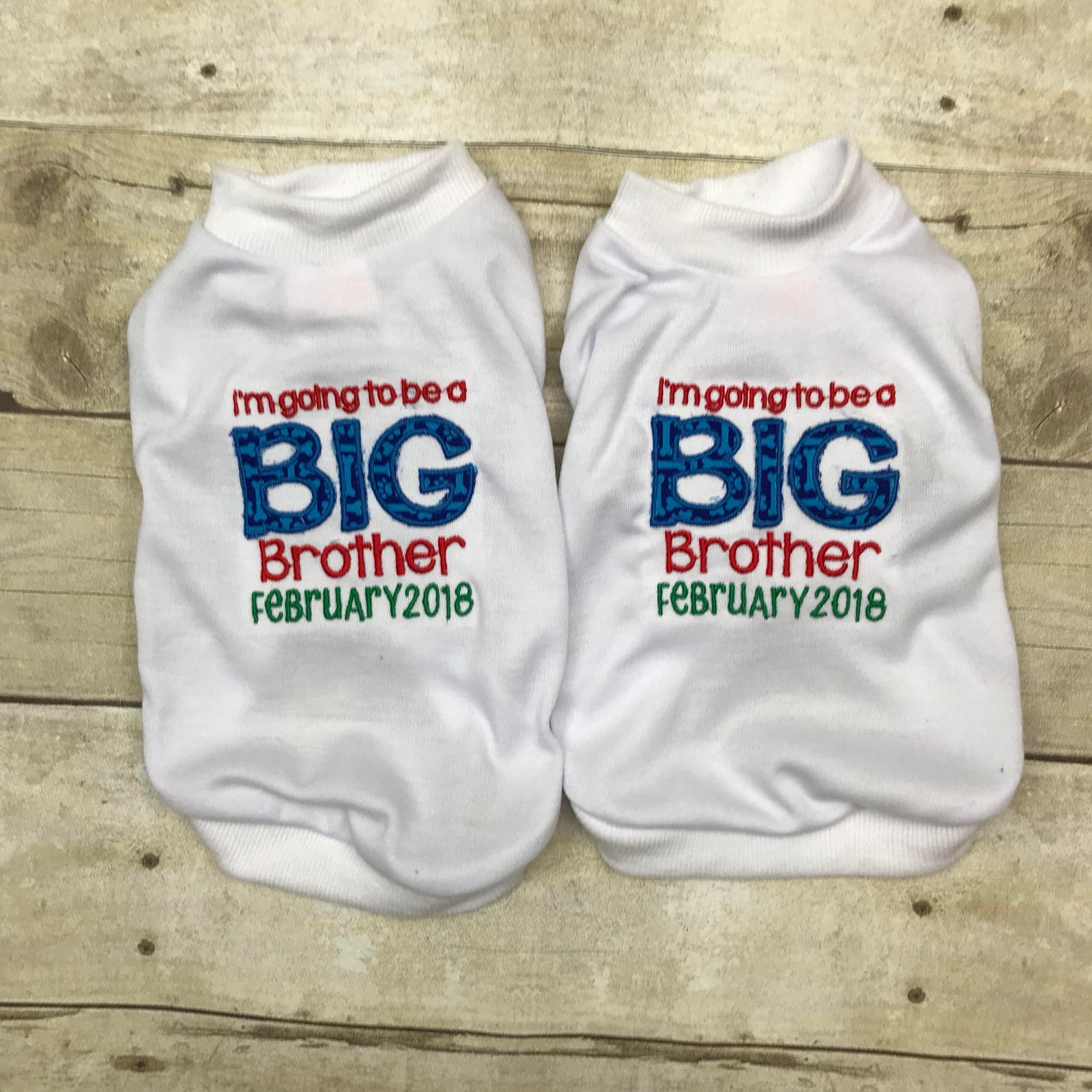 Dog Big Brother Tee Shirt I'm Going to Be a Big Brother Etsy