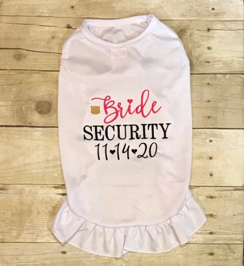 Dog Wedding Attire Maid of Honor Dress or Shirt Bride Etsy