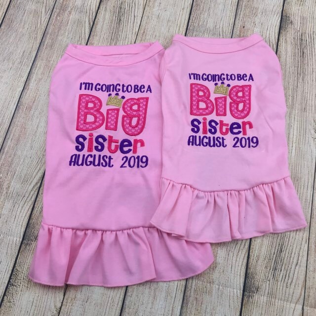 Big Sister Dog Dress or Shirt I'm Going to be a Big Etsy