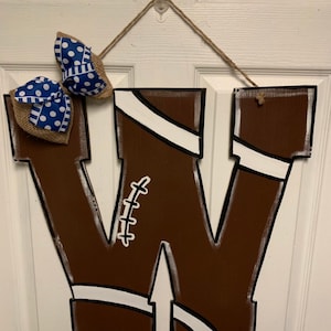 Football Door Hanger, Football Letter, Football