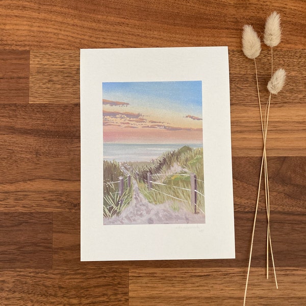 Gouache Dunes of Sainte Marguerite