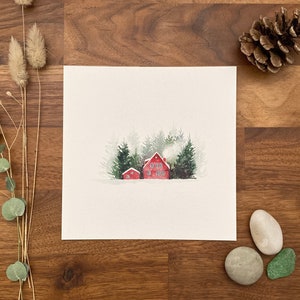 Aquarelle Paysages scandinave image 3