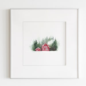 Aquarelle Paysages scandinave image 1