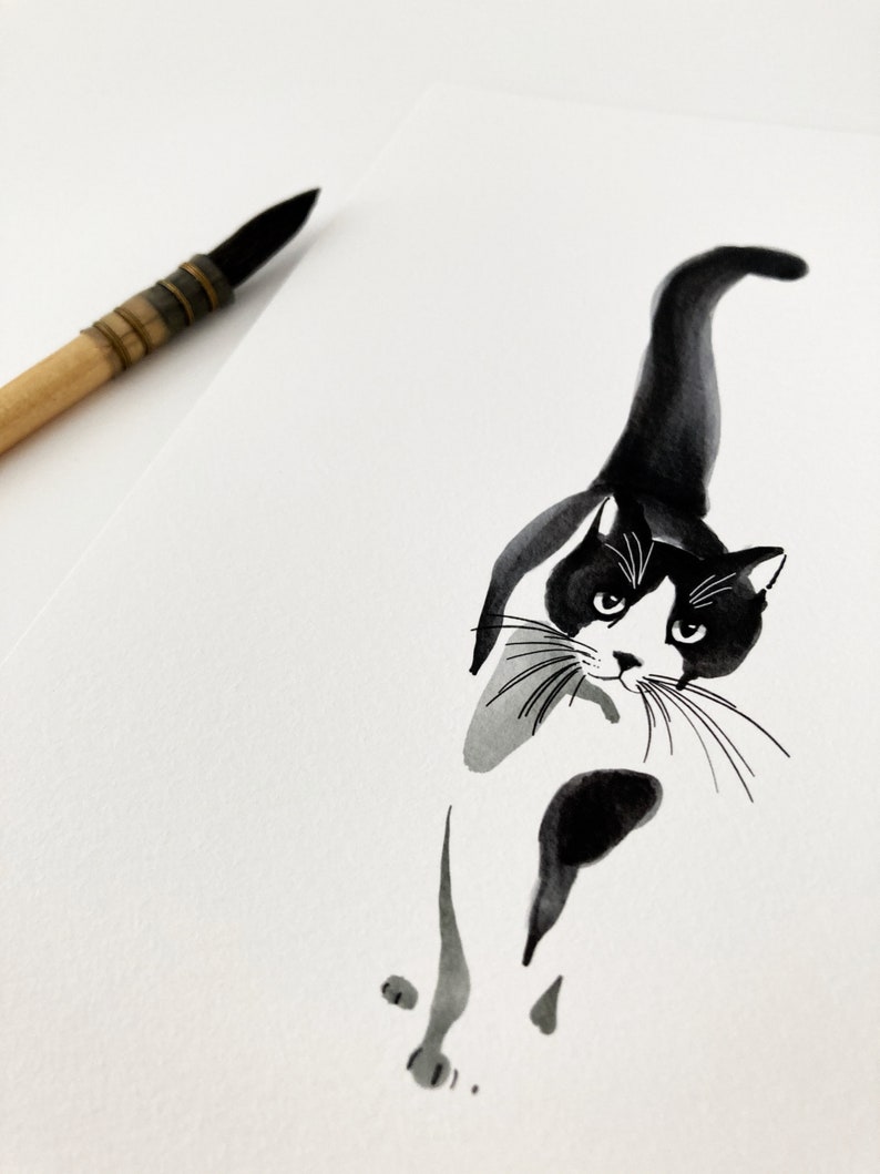 Indian ink cat image 3