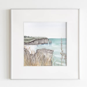 Aquarelle Etretat