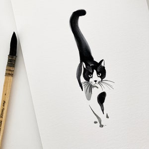 Indian ink cat image 2