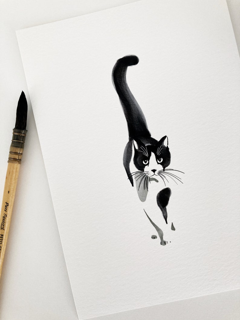 Indian ink cat image 2