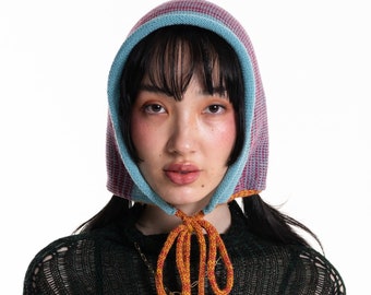 Colourful Knit Bonnet - Merino Wool