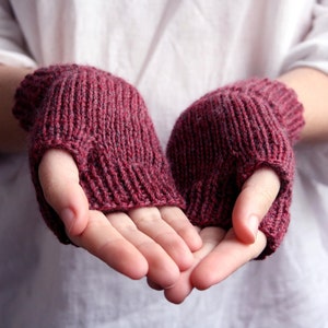 MADE TO ORDER - Wool Fingerless Gloves - Fingerless Mittens