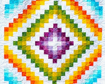 - PDF download Quilt pattern Trip Around the Caribbean x 88 in size 68 in