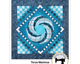 Torus Maximus, size 72 in. x 72 in. - PDF pattern