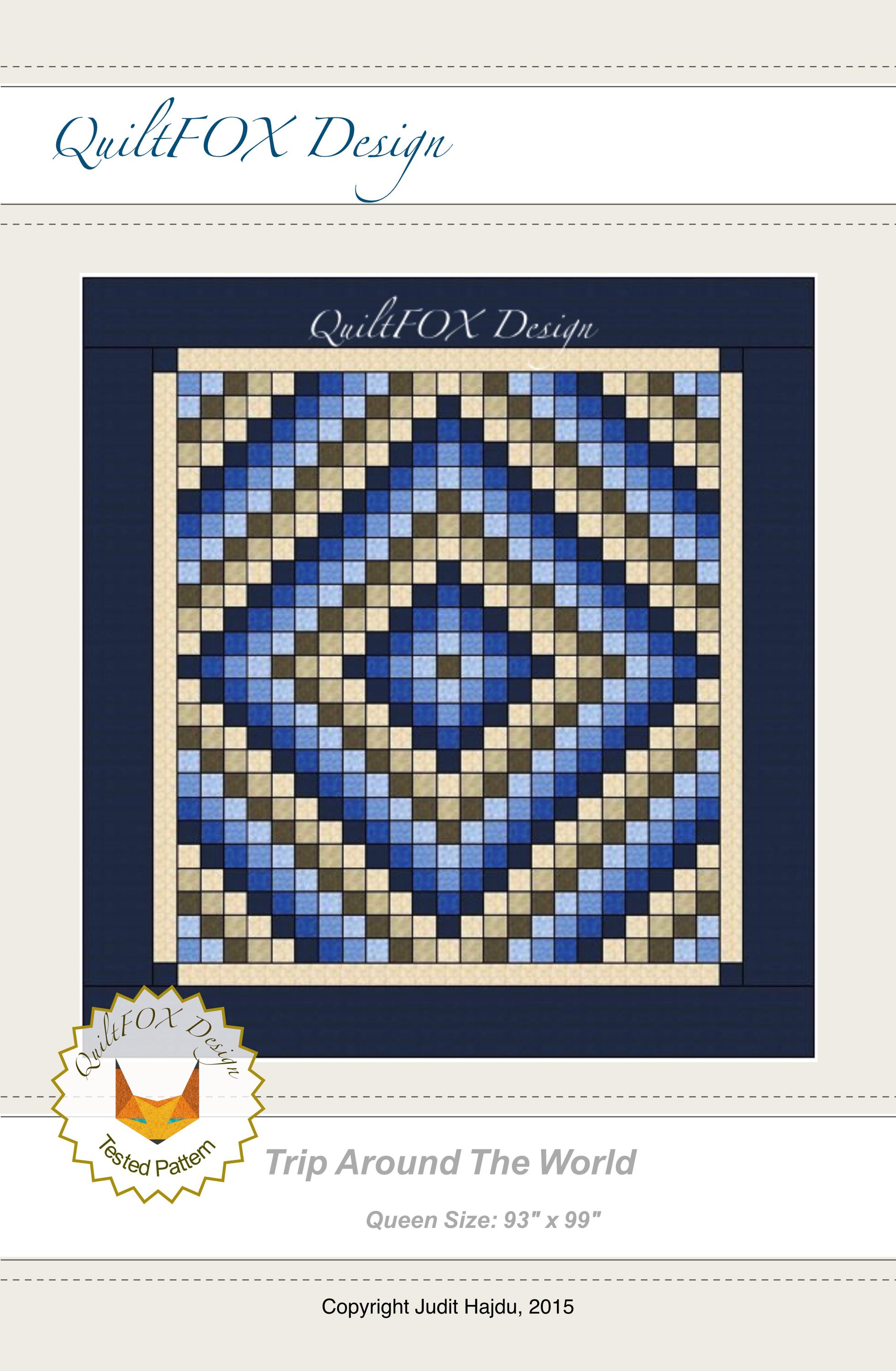 Trip Around the World - Quilt Pattern - King Size: 105" X 105" - Etsy