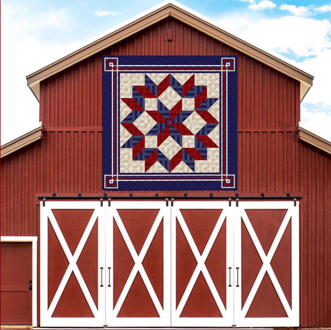 Carpenters Star Quilt Pattern String Quilt Pattern King Size 108 X 108