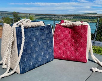 Japanese Rice Bag, Size: 8 inches wide x 8 inches deep - PDF Pattern