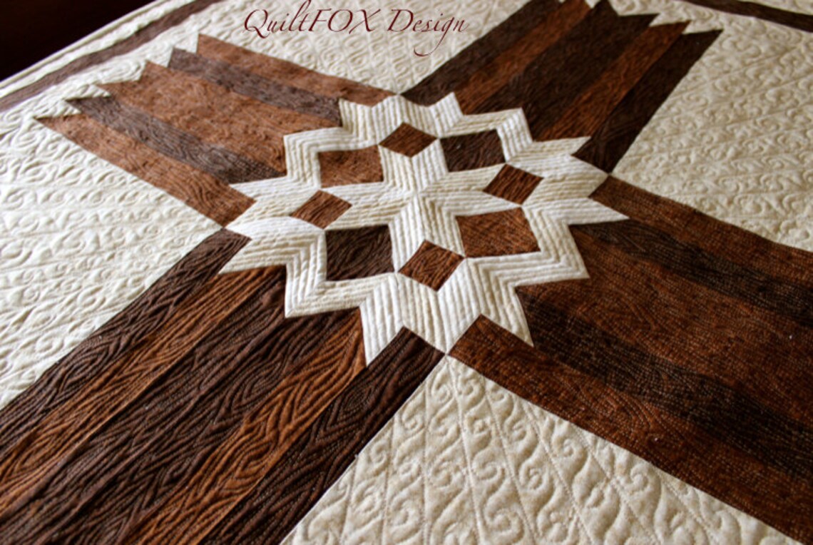 Cross Quilt Pattern Carpenters Star Christian Cross | Etsy