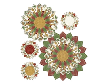 Christmas Table Topper & Placemat PDF Pattern – Dresden Quilt