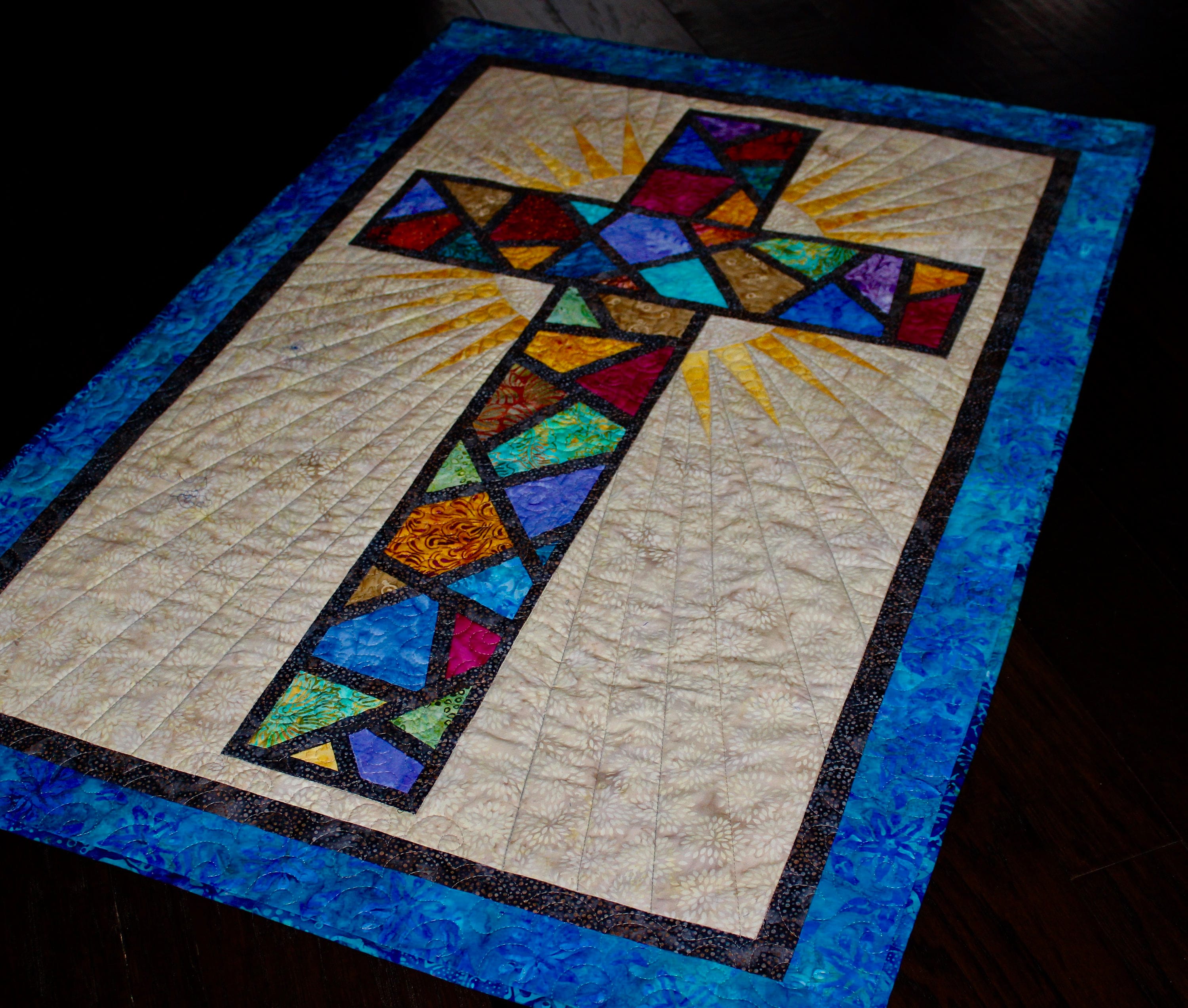 Stained Glass Cross / Christian Cross / Cross Quilt Pattern Etsy