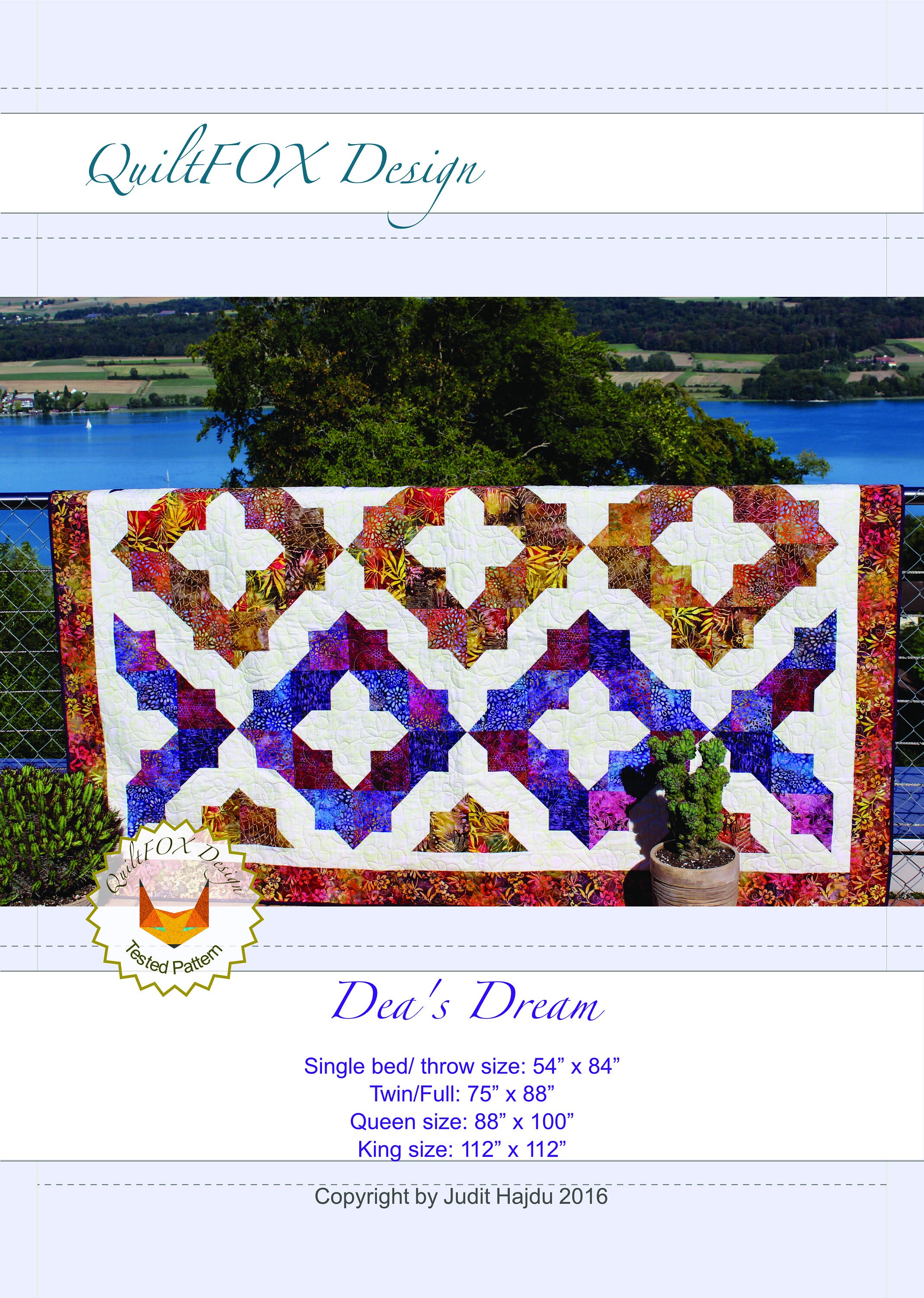 Dea's Dream quilt pattern printed quilt pattern Etsy