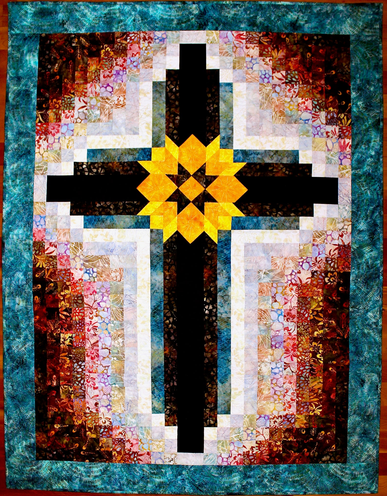 PDF Cross quilt pattern Painted Cross wall hanging 42 in. Etsy