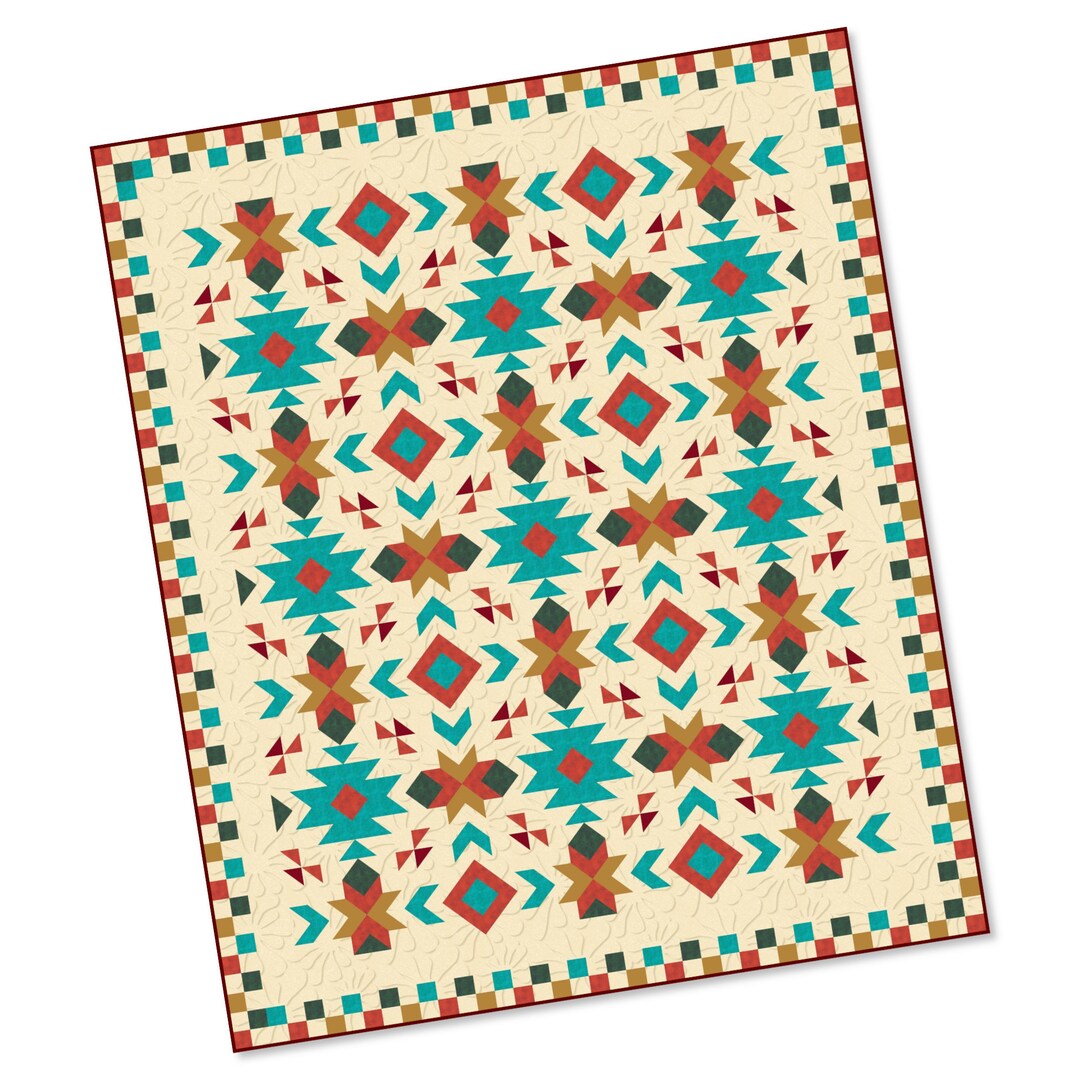 Southwest Quilt Pattern - Native American Design (PDF Download) - Etsy ...