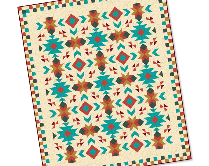 Aztec Quilt PATTERN queen Etsy