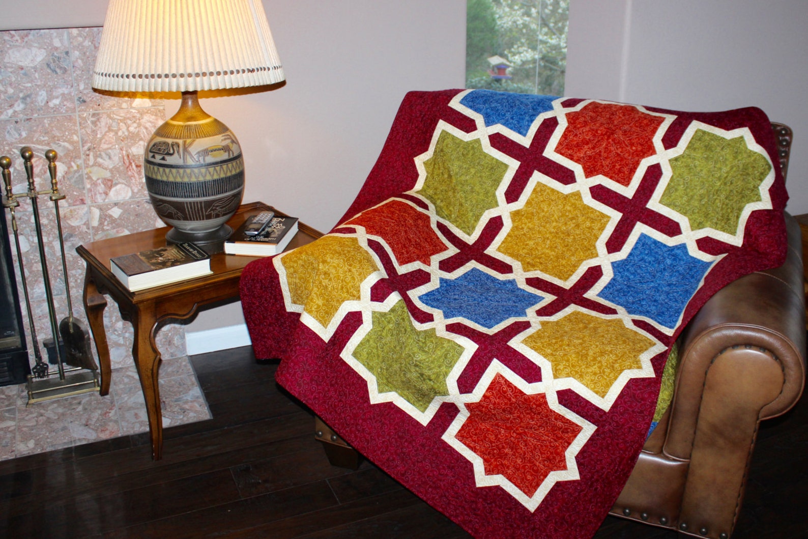 Moroccan Quilt Pattern Moroccan / Spanish Tiles Throw 52 Etsy