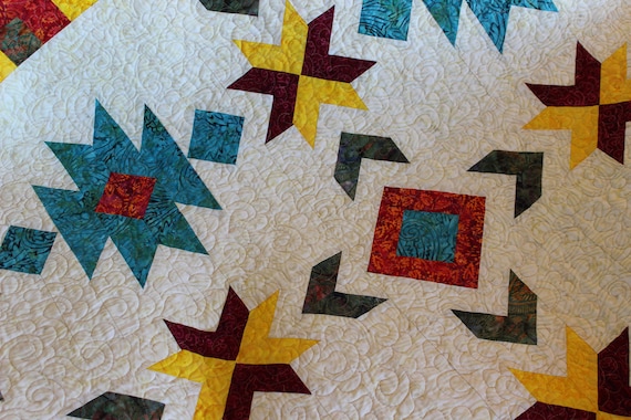 Southwest Inspired - Full/queen Size Quilt Pattern - 76 In