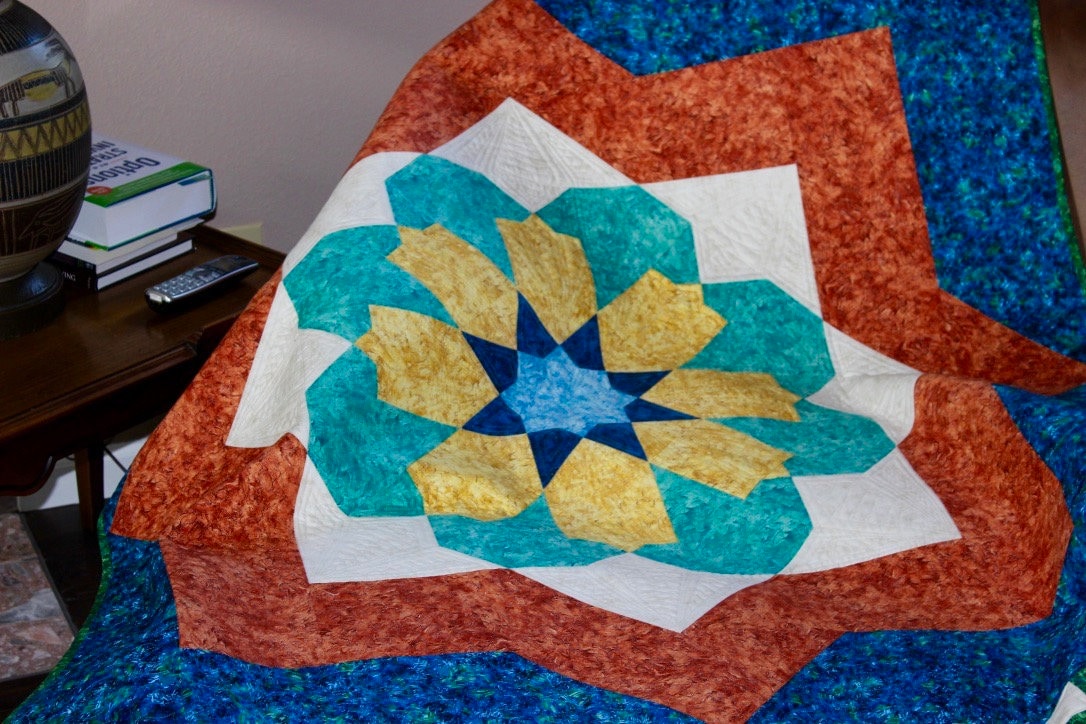 Moroccan Mosaic - Quilt Pattern - Size: 56 X 78 - PDF