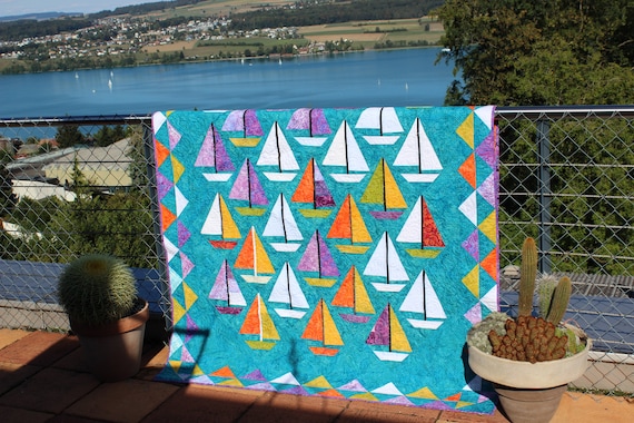 その他 Meg's Hawaiian Quilt Sailfish 80x80cm Meg's Hawaiian Quilt
