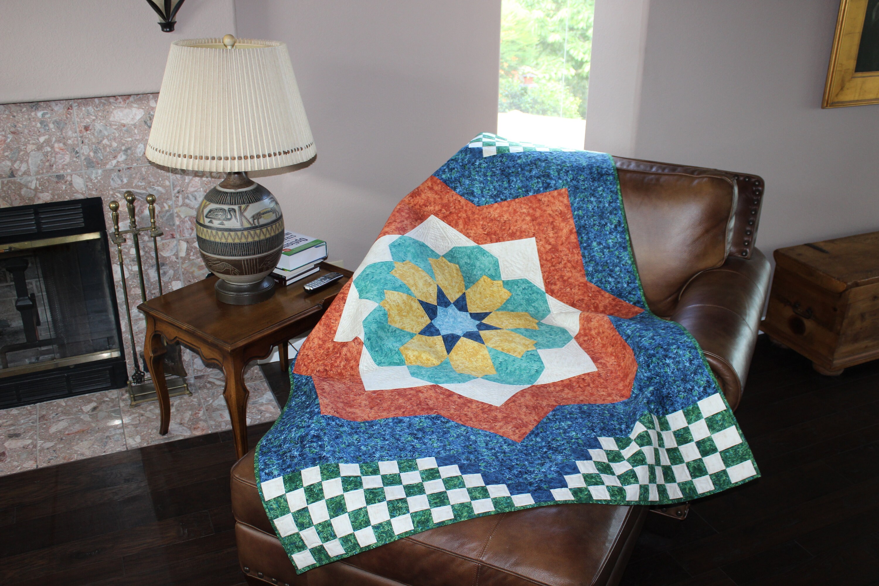 Moroccan Mosaic Quilt Pattern Size 56 X 78 PDF Pattern Etsy