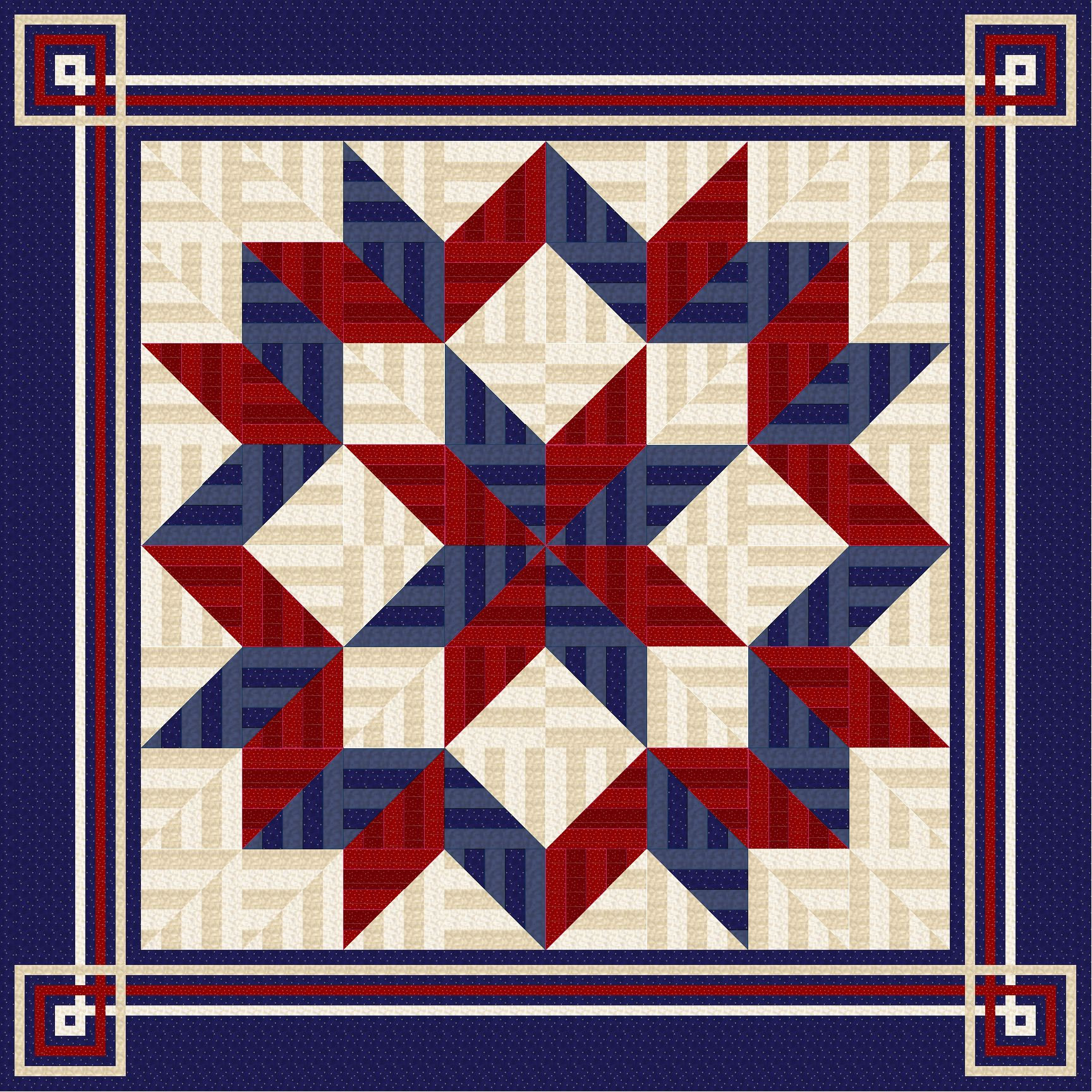 Carpenters Star Quilt Pattern String Quilt Pattern King - Etsy