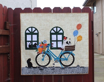 Come Ride With Me! - quilt pattern - size: 42" x 50" - PDF download