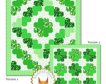 Shamrock, Size: 62" x 80" - PDF Quilt Pattern