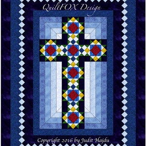 Cross Quilt - Cross in Window - Queen size