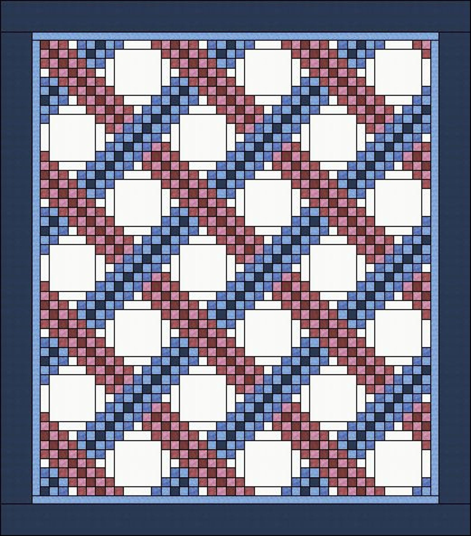 Irish Chain Quilt Pattern Braided Triple Irish Chain Etsy