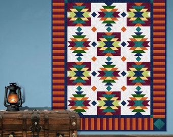 Modello per trapunta batik del sud-ovest (76x96") (modello PDF)