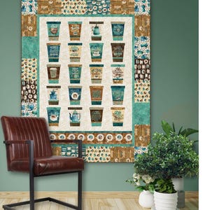 Designer Cups, size: 54&quot; x 68&quot; - PDF Download