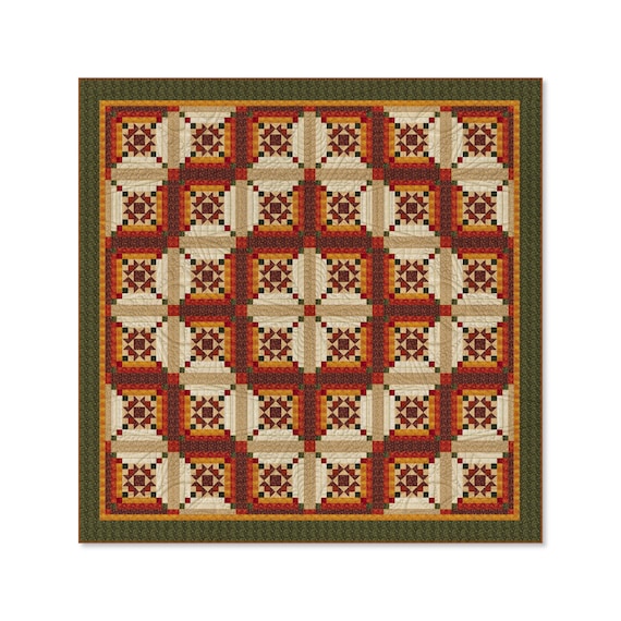 star log cabin pattern