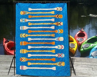 Paddle Mania, twin size: 62" x 80"