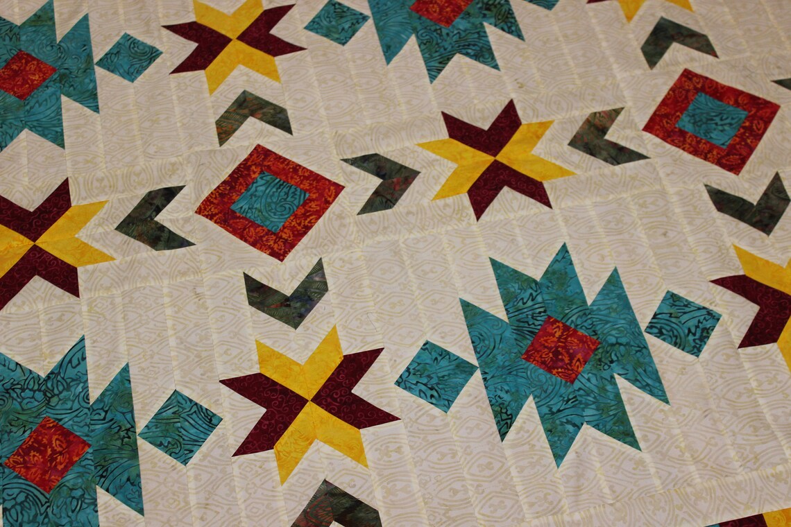 Southwest Inspired Full/Queen size quilt pattern 76 in. x Etsy